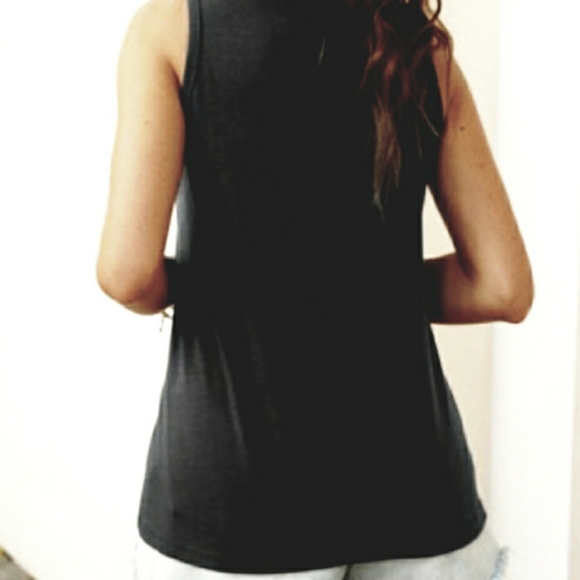 NWT"CHILL" Graphic Tee Tshirt Tank Top L, XL, XXL BLACK - Picture 3 of 5